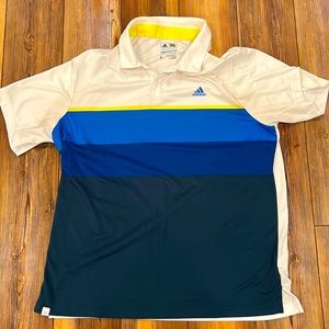 Adidas “climacool” golf shirt. LG